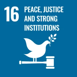 Sustainable Development Goal (SDG) no. 16: Peace, Justice, and Strong Institutions